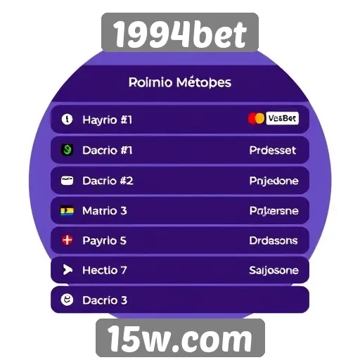 Métodos de pagamento aceitos por 1994bet